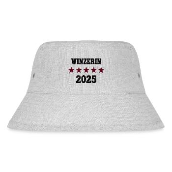 Winzerin 2025 Beruf Weinbauer Winzerei Ausblidung - Stanley/Stella recycelter Bucket Hat - Grau meliert - Vorne