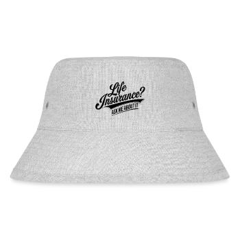 Cleverer Spruch für Versicherungsmakler - Stanley/Stella recycelter Bucket Hat - Grau meliert - Vorne