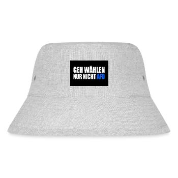 Afd - Stanley/Stella recycelter Bucket Hat - Grau meliert - Vorne