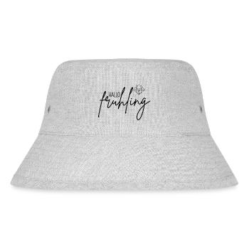 Hallo Frühling 🌸🌞 - Stanley/Stella recycelter Bucket Hat - Grau meliert - Vorne