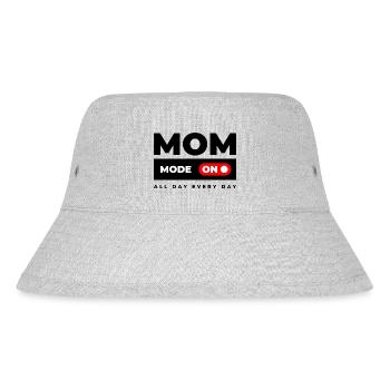 Mom Mode On - Stanley/Stella recycelter Bucket Hat - Grau meliert - Vorne
