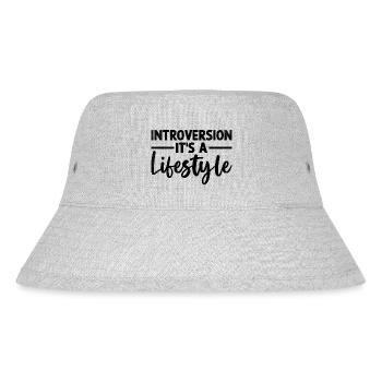 Introversion C’est un dicton de style de vie pour - Bob recyclé Stanley/Stella - gris chiné - Devant