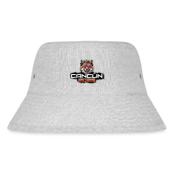 Cancun 2025 Party Fuchs - Stanley/Stella recycelter Bucket Hat - Grau meliert - Vorne