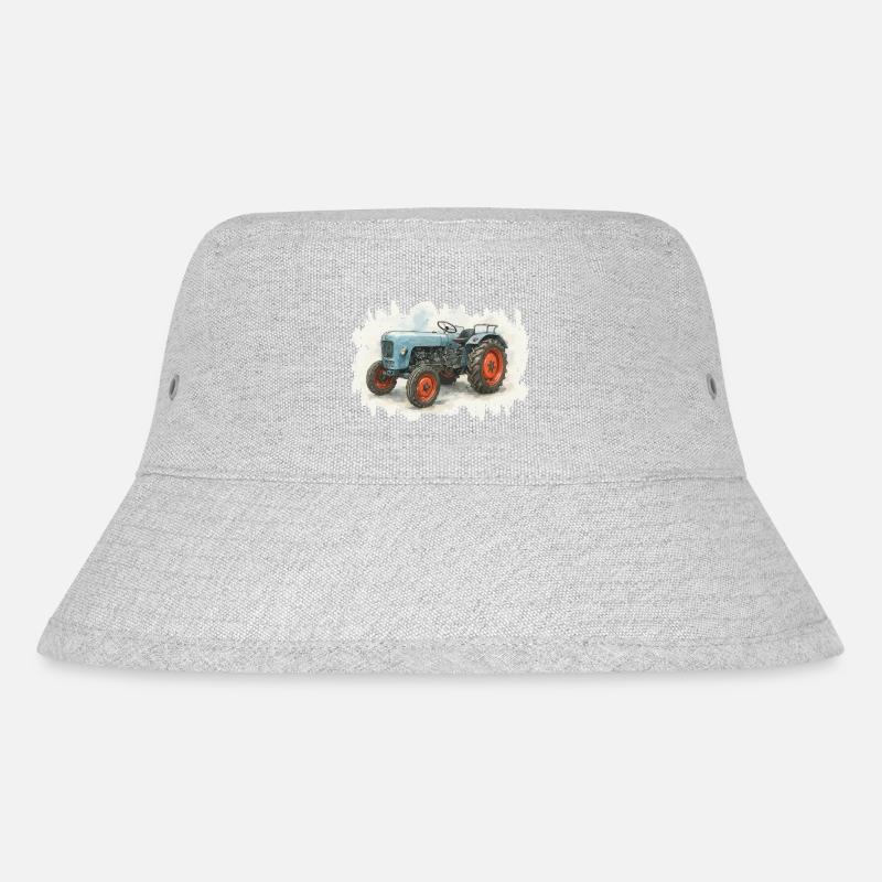 Königstraktor - Stanley/Stella recycelter Bucket Hat - Grau meliert