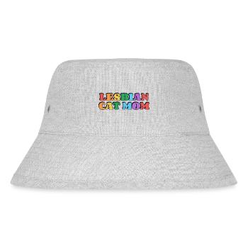 Lesbische Katzenmama - Stanley/Stella recycelter Bucket Hat - Grau meliert - Vorne