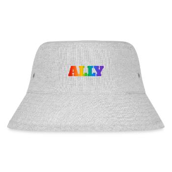 Gay Pride Verbündeter - Stanley/Stella recycelter Bucket Hat - Grau meliert - Vorne