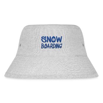 snowboarding - Stanley/Stella recycelter Bucket Hat - Grau meliert - Vorne