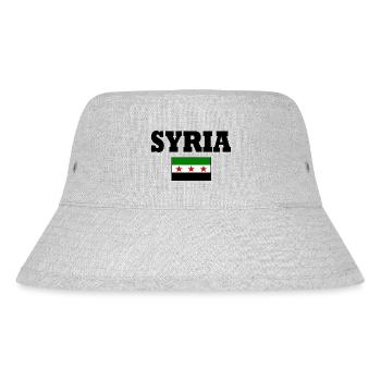 syrien flagge - Stanley/Stella recycelter Bucket Hat - Grau meliert - Vorne