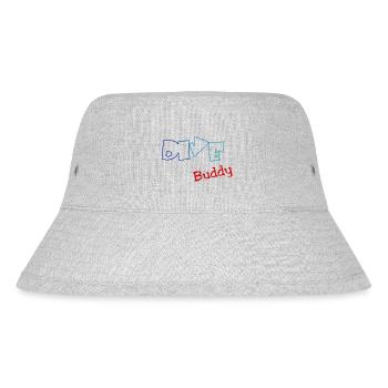 Tauchen - Stanley/Stella recycelter Bucket Hat - Grau meliert - Vorne
