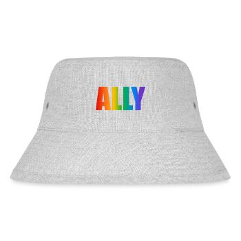 Gay Pride Verbündeter - Stanley/Stella recycelter Bucket Hat - Grau meliert - Vorne