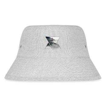 Dreieck Nebel und Wald - Stanley/Stella recycelter Bucket Hat - Grau meliert - Vorne