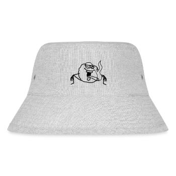 stoned kiffen stony hemp weed smoking joi - Stanley/Stella Recycled Bucket Hat - heather grey - Front