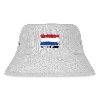 Brushstroke Tricolor Flag - Stanley/Stella Recycled Bucket Hat - heather grey - Front