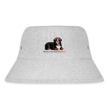 Bernese mountain dog mom - Stanley/Stella Recycled Bucket Hat - heather grey - Front