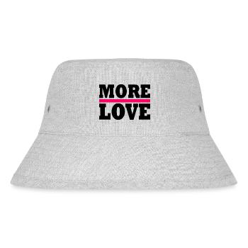 More love - Stanley/Stella Recycled Bucket Hat - heather grey - Front
