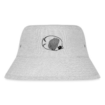 Vintage ButterflyFish - ButterflyFish Fan - Stanley/Stella Recycled Bucket Hat - heather grey - Front