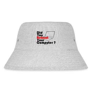 Did you reboot your computer? IT TECH - Stanley/Stella Recycled Bucket Hat - heather grey - Front