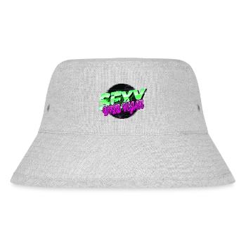 gesundes essen witzig statement gesundheit - Stanley/Stella recycelter Bucket Hat - Grau meliert - Vorne