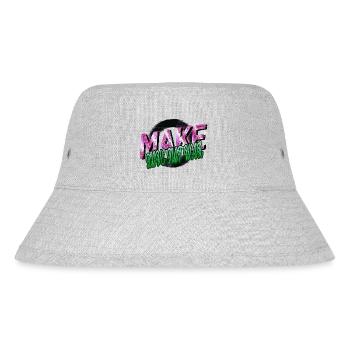 quote cool present dove of peace peace - Stanley/Stella recycelter Bucket Hat - Grau meliert - Vorne