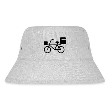 Marathon Triathlon Running Jogging Biking Cycling - Stanley/Stella Recycled Bucket Hat - heather grey - Front