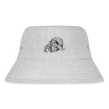 Einsiedlerkrebs || annie. - Stanley/Stella recycelter Bucket Hat - Grau meliert - Vorne