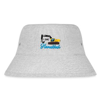 Hannukkah Hanukah Hanukkah - Stanley/Stella recycelter Bucket Hat - Grau meliert - Vorne