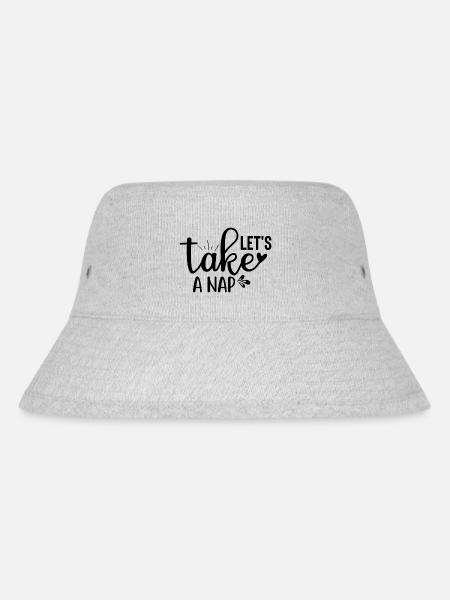 Let´s Take a Nap - Stanley/Stella recycelter Bucket Hat - Grau meliert