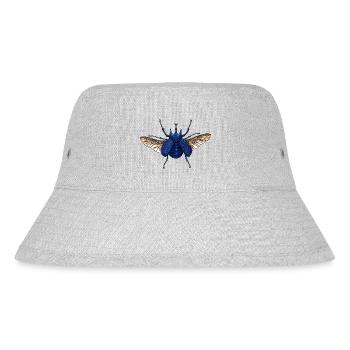 Großer blauer - Olbrzymi Niebieski Żuk - Stanley/Stella recycelter Bucket Hat - Grau meliert - Vorne