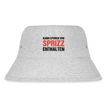 Kann Spuren Von Sprizz Enthalten - Stanley/Stella recycelter Bucket Hat - Grau meliert - Vorne