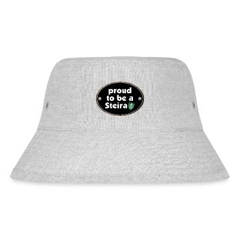 Proud to be a Steira Steiermark Österreich Badge - Stanley/Stella recycelter Bucket Hat - Grau meliert - Vorne