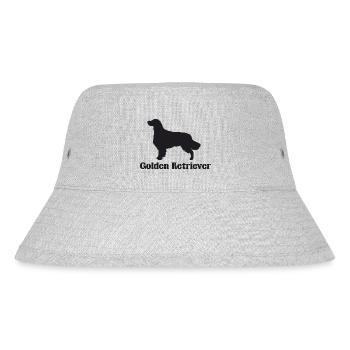 Golden Retriever Silhouette - Stanley/Stella recycelter Bucket Hat - Grau meliert - Vorne