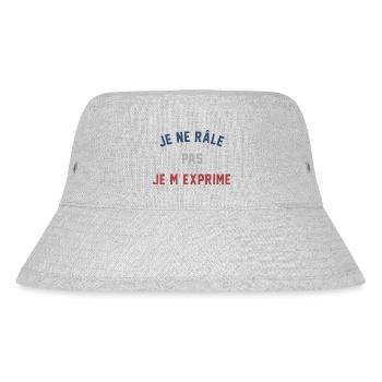JE NE RÂLE PAS JE M'EXPIRME - Bob recyclé Stanley/Stella - gris chiné - Devant