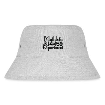 Mathletic 3 14 159 Department, math fan - Stanley/Stella Recycled Bucket Hat - heather grey - Front