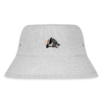Howling Wolf - Stanley/Stella recycelter Bucket Hat - Grau meliert - Vorne