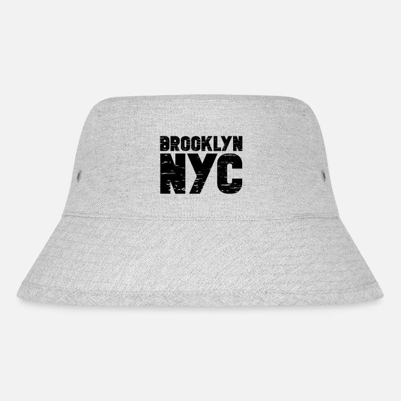 Brooklyn - Stanley/Stella recycelter Bucket Hat - Grau meliert