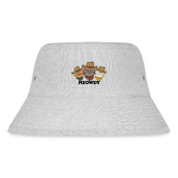 MEOWDY GANG - Stanley/Stella Recycled Bucket Hat - heather grey - Front