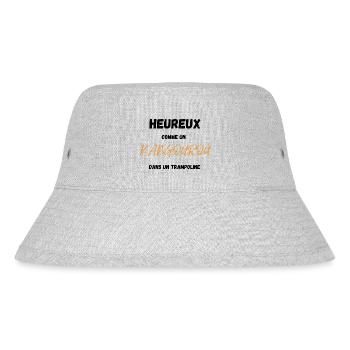 Heureux comme un kangourou cadeau homme - Bob recyclé Stanley/Stella - gris chiné - Devant