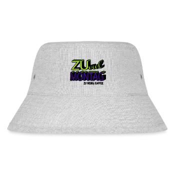 morgenmuffel ich liebe kaffee weihnachten - Stanley/Stella recycelter Bucket Hat - Grau meliert - Vorne