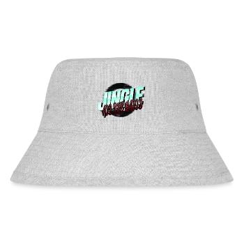 dinosaur christmas tree dork beard gang gift idea - Stanley/Stella recycelter Bucket Hat - Grau meliert - Vorne