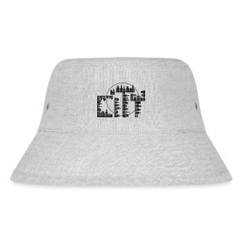 Skyline, City - schwarze Ausführung - Stanley/Stella recycelter Bucket Hat - Grau meliert - Vorne