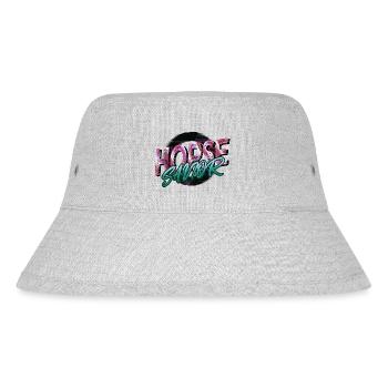 present idea deer quarter horse gift geek - Stanley/Stella Recycled Bucket Hat - heather grey - Front