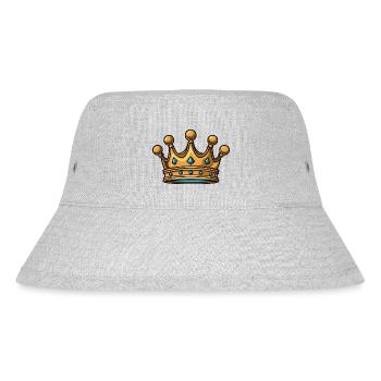 Krone Symbol - Stanley/Stella recycelter Bucket Hat - Grau meliert - Vorne