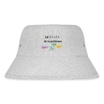The Ba Ba of Politeness - Stanley/Stella Recycled Bucket Hat - heather grey - Front