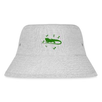 Bearded dragon - amphibian animal - Stanley/Stella Recycled Bucket Hat - heather grey - Front