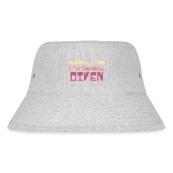 Malle Diven / Urlaub Mallorca 2024 - Stanley/Stella recycelter Bucket Hat - Grau meliert - Vorne