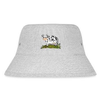 Kuh - Stanley/Stella recycelter Bucket Hat - Grau meliert - Vorne