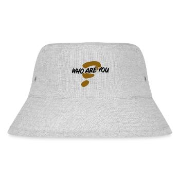 Who are you - Stanley/Stella recycelter Bucket Hat - Grau meliert - Vorne