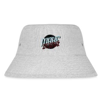 statement present idea present cool peace symbols - Stanley/Stella recycelter Bucket Hat - Grau meliert - Vorne