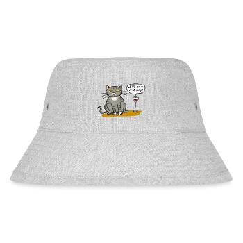 let s call it a day - Stanley/Stella recycelter Bucket Hat - Grau meliert - Vorne