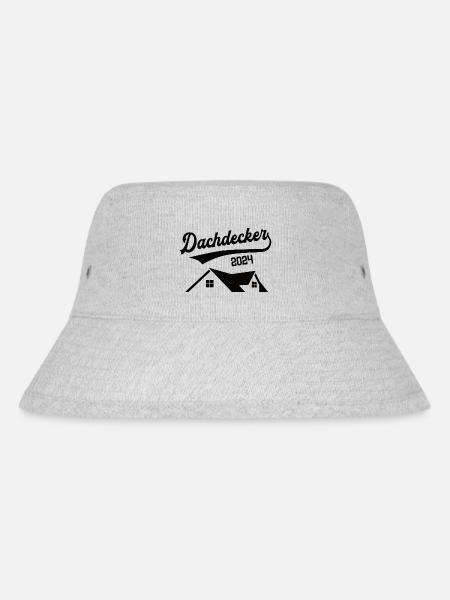 Dachdecker 2024 Beruf Dachdeckerei Bedachung - Stanley/Stella recycelter Bucket Hat - Grau meliert